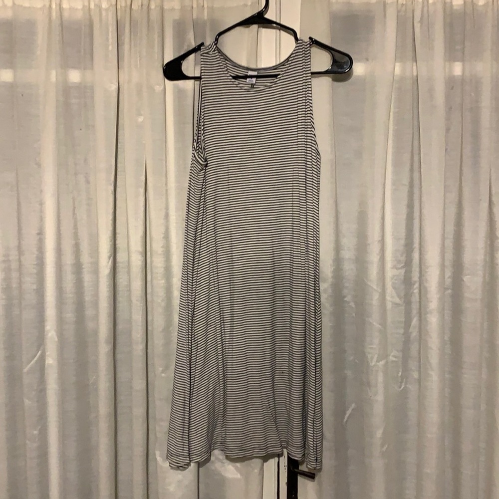 Black and white stripe dress M